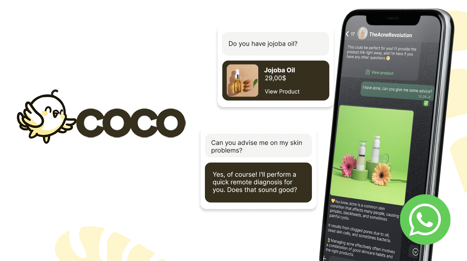 CoCo, le chatbot AI sur WhatsApp